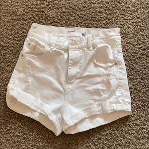 Garage denim white shorts